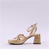 Wonders Zaida Strappy Block Heel Sandal - Gold